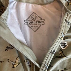 BURLEBO Olive Bird Print Jacket